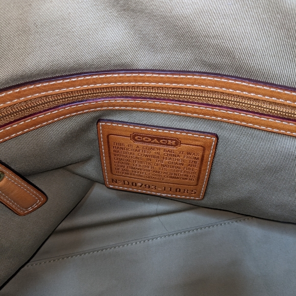 Coach | Vintage Whiskey British Tan Grey Leather Crossbody Bag Handbag Bundle - Picture 3 of 10